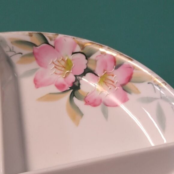 Vintage Noritake Azalea 4-part Relish Dish Hand Painted Made in Japan 19323 - Picture 4 of 8